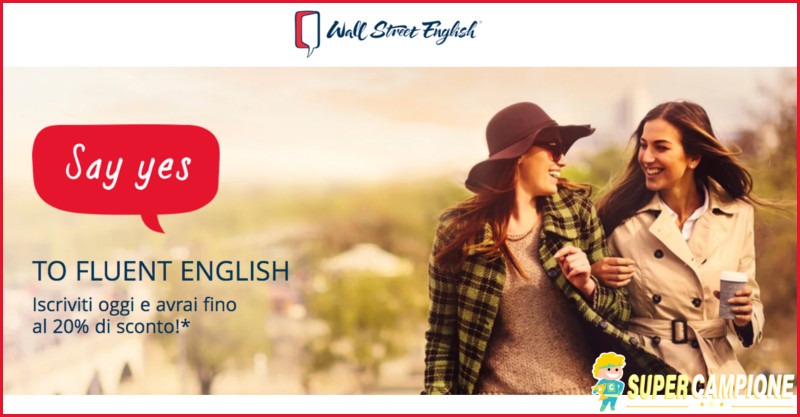 20% di sconto sul tuo corso di Inglese