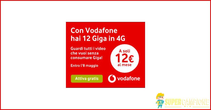 Vodafone: promo internet 4G e video gratis