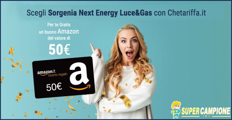 CheTariffa.it: offerta luce e gas Sorgenia + omaggio