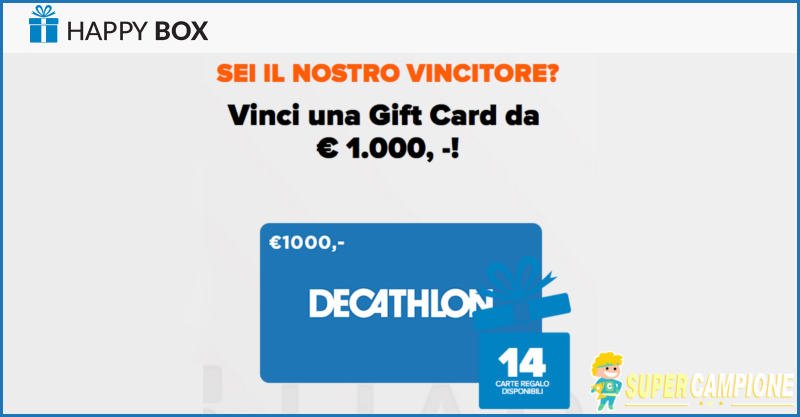 Vinci un buono Decathlon da 1000€