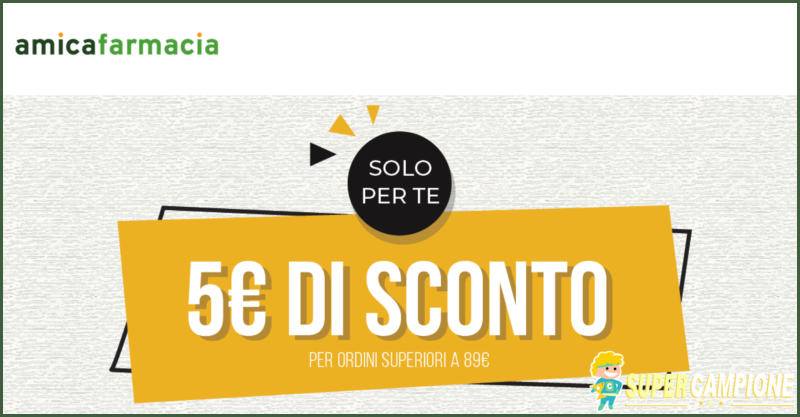 Codice sconto 5€ da Amica Farmacia