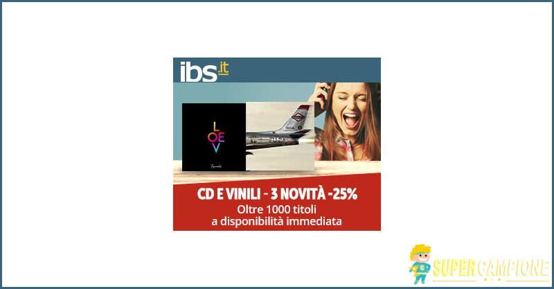 IBS: offerta esclusiva CD e vinili con 25% di sconto