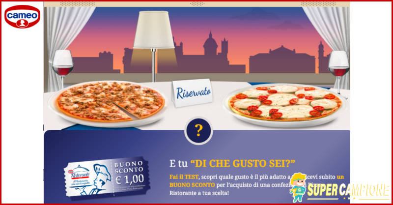 Buoni sconto 1€ Pizza Ristorante Cameo - SuperCampione 2020