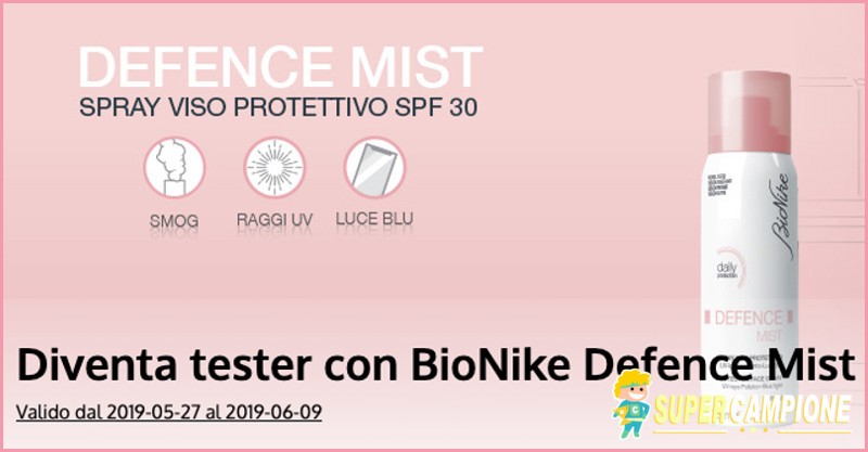 Diventa tester Bionike Defence Mist