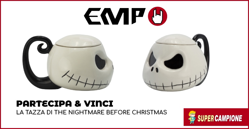 Vinci gratis la tazza di The Nightmare Before Christmas