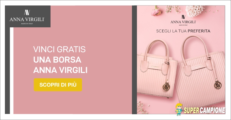 Vinci gratis una borsa Anna Virgili