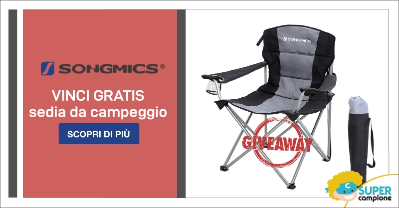 Vinci gratis una sedia da campeggio Songmics