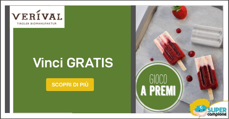 Vinci gratis uno stampo per gelato