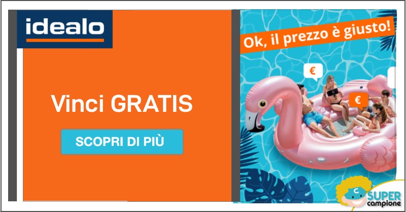 Vinci gratis il gonfiabile Flamingo Party Island! 