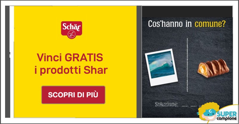 Vinci gratis un pacchetto di prodotti Schär