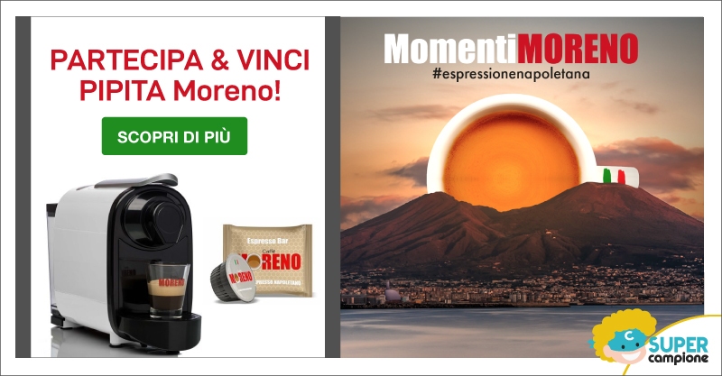 Vinci gratis 1 macchina da caffè PIPITA Moreno e 100 capsule!