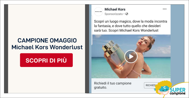 Campione omaggio Michael Kors Wonderlust