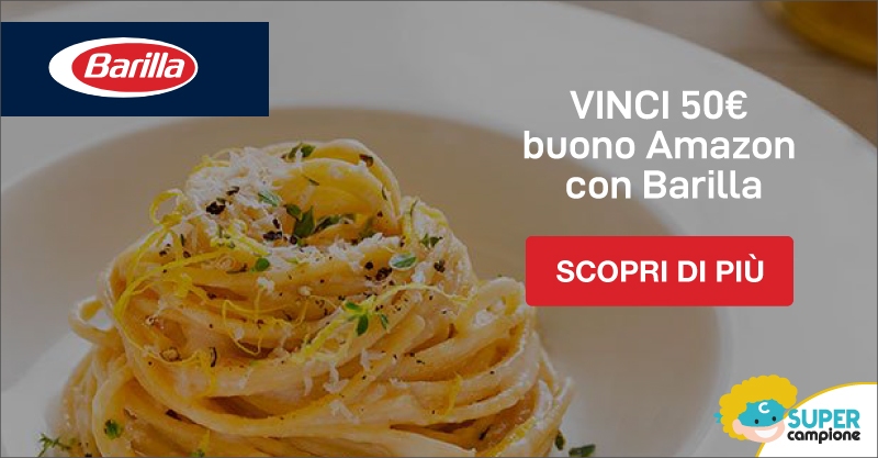 Vinci 50€ buono Amazon con Barilla