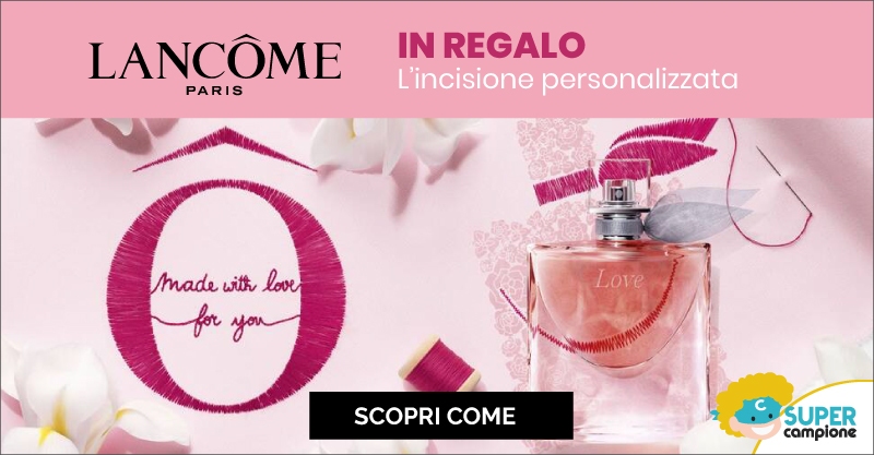 Lancome: serigrafia personalizzata in offerta