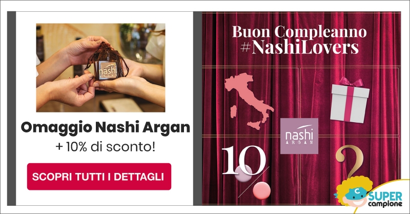 Campione omaggio Nashi e Coupon 10% di sconto