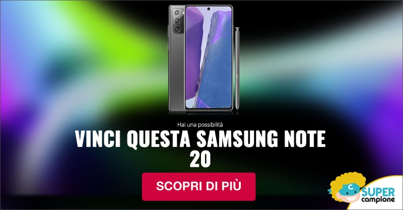 Vinci gratis Samsung Note 20