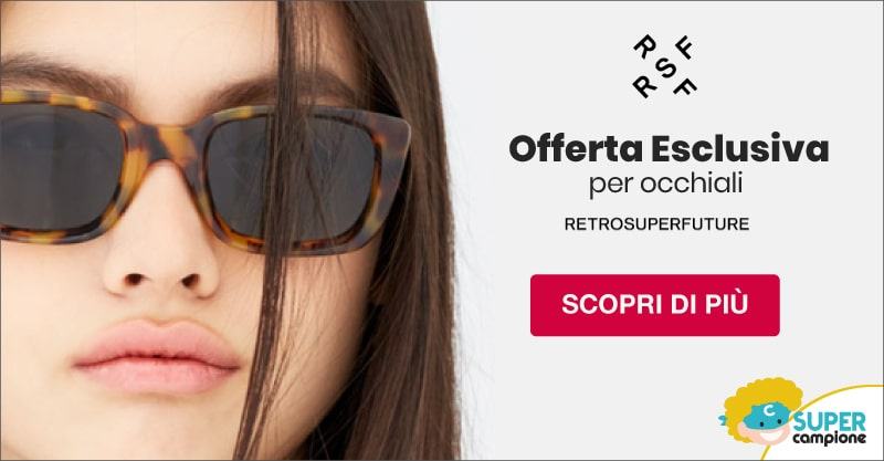 Retrosuperfuture: offerta occhiali da sole retro