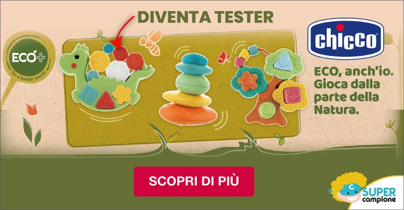 Diventa tester Giocattoli linea ECO+ di Chicco