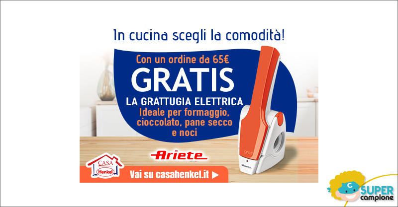 Casa Henkel: ricevi gratis grattugia elettrica Gratì Ariete