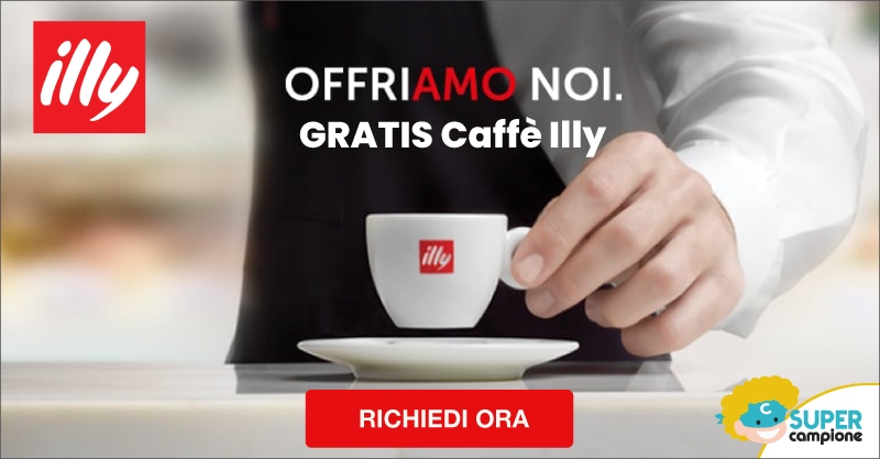 Omaggio caffè Illy GRATIS per tutti per la ripartenza del Paese