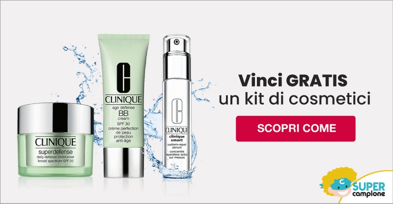 Vinci gratis un kit di cosmetici