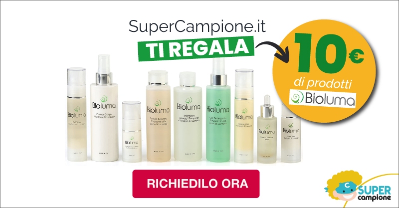 Ricevi gratis gift card da 10€ Bioluma cosmetici