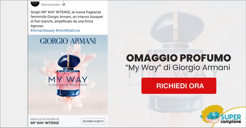 Campione omaggio GRATIS Profumo 