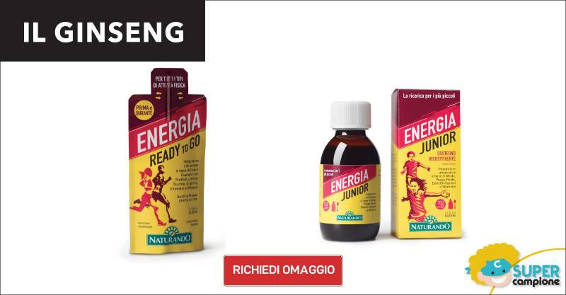 Campioni omaggio integratori Ginseng