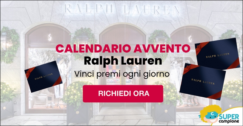 Calendario Avvento Ralph Lauren vinci premi