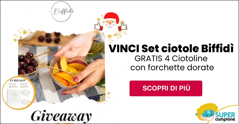 Vinci GRATIS set ciotole Biffidì