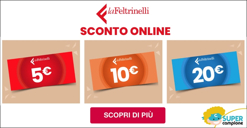 SCONTO ONLINE fino a 20€ LaFeltrinelli