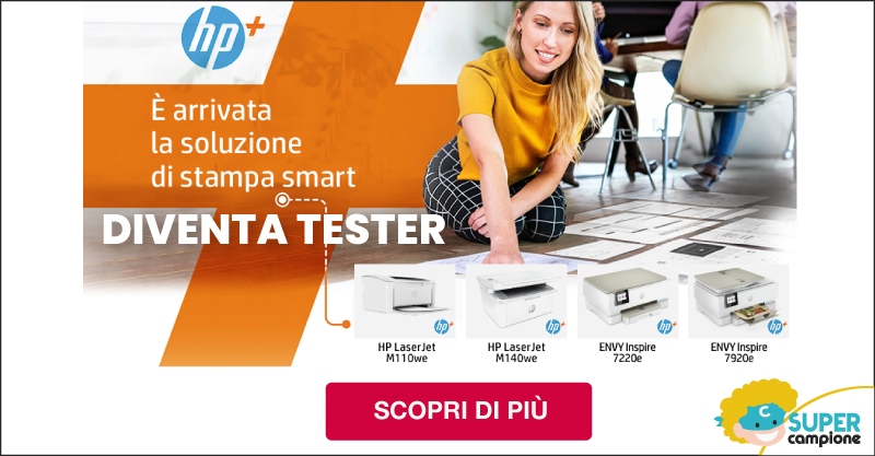 Diventa tester stampanti HP+ e servizio ricarica cartucce