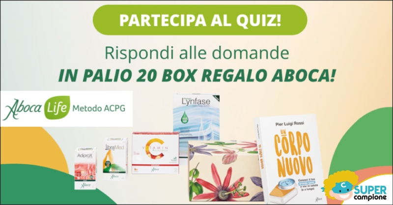 Gratis kit di prodotti Aboca