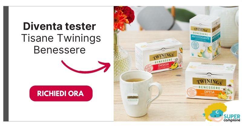 Diventa tester tisane Twinings Benessere