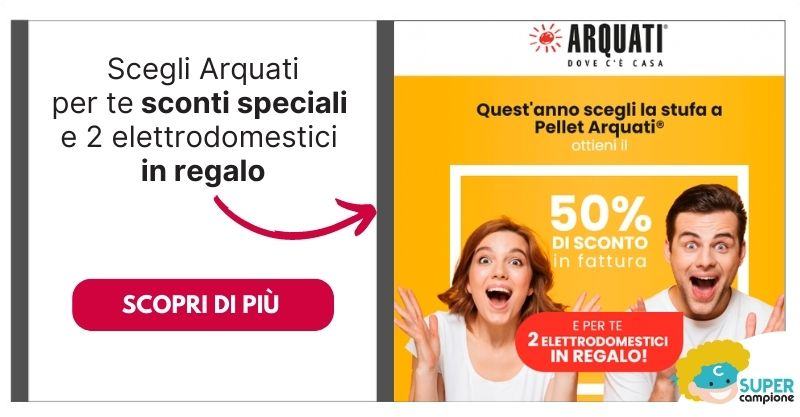 Arquati: ricevi uno sconto del 50% e 2 elettrodomestici in regalo