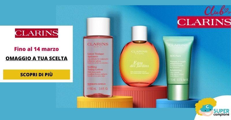 Clarins: ricevi oggi il tuo omaggio