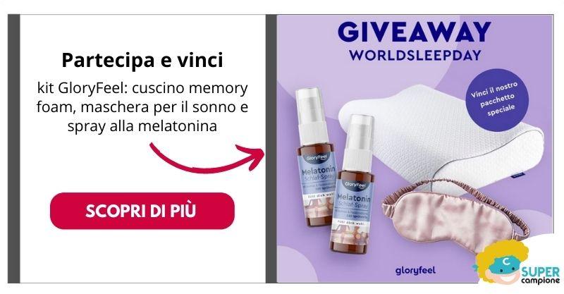 GloryFeel: vinci gratis cuscino in memory foam