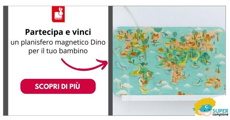 Vinci un planisfero magnetico dino per il tuo bambino