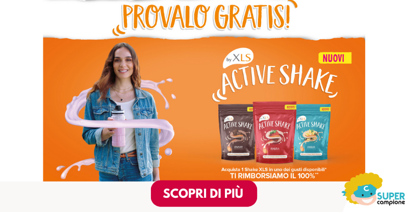 Acquista Active Shake di XLS e ricevi il 100% di rimborso