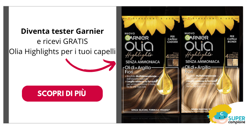 Diventa tester Garnier Olia Highlights per capelli biondi o castani